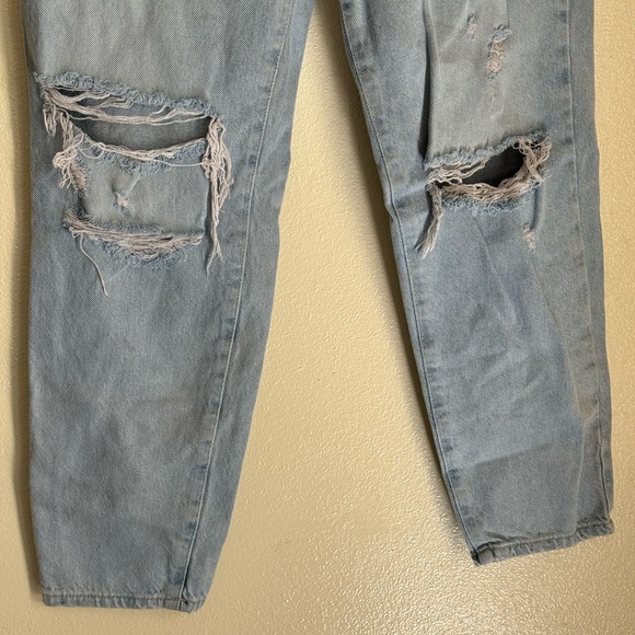 Zara 4 Light Wash Hight Rise Distressed Denim Jeans - Picture 3 of 11